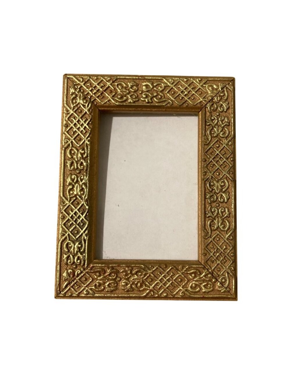 Vintage Miniature Gold Ornate Fame With Celtic Vibes